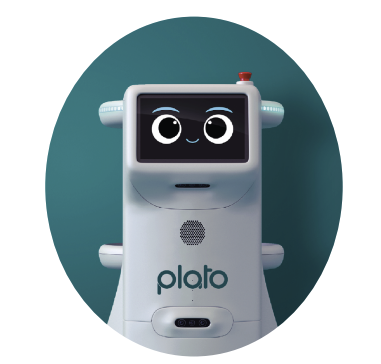 Plato robot looking at you